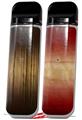 Skin Decal Wrap 2 Pack for Smok Novo v1 Exotic Wood Zebra Wood Vertical Burst Dark Mocha VAPE NOT INCLUDED