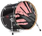 Vinyl Decal Skin Wrap for 22" Bass Kick Drum Head Baja 0040 Pink - DRUM HEAD NOT INCLUDED