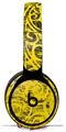 WraptorSkinz Skin Skin Decal Wrap works with Beats Solo Pro (Original) Headphones Folder Doodles Yellow Skin Only BEATS NOT INCLUDED