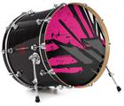 Vinyl Decal Skin Wrap for 20" Bass Kick Drum Head Baja 0040 Fuchsia Hot Pink - DRUM HEAD NOT INCLUDED