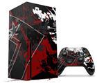 WraptorSkinz Skin Wrap compatible with the 2020 XBOX Series X Console and Controller Baja 0003 Red Dark (XBOX NOT INCLUDED)