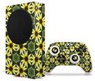 WraptorSkinz Skin Wrap compatible with the 2020 XBOX Series S Console and Controller Daisies Yellow (XBOX NOT INCLUDED)