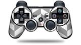 Sony PS3 Controller Decal Style Skin - Chevrons Gray And Charcoal (CONTROLLER NOT INCLUDED)