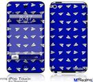 iPod Touch 4G Decal Style Vinyl Skin - Paper Planes Royal Blue
