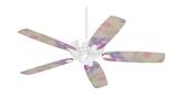 Pastel Abstract Pink and Blue - Ceiling Fan Skin Kit fits most 42 inch fans (FAN and BLADES SOLD SEPARATELY)