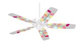 Plain Leaves On Gray - Ceiling Fan Skin Kit fits most 42 inch fans (FAN and BLADES SOLD SEPARATELY)