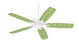 Seahorses and Shells Sage Green - Ceiling Fan Skin Kit fits most 42 inch fans (FAN and BLADES SOLD SEPARATELY)