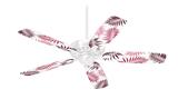 Palms 02 Red - Ceiling Fan Skin Kit fits most 42 inch fans (FAN and BLADES SOLD SEPARATELY)