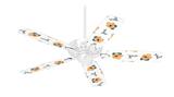 Poppy Orange - Ceiling Fan Skin Kit fits most 42 inch fans (FAN and BLADES SOLD SEPARATELY)