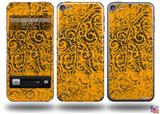 Folder Doodles Orange Decal Style Vinyl Skin - fits Apple iPod Touch 5G (IPOD NOT INCLUDED)