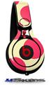 WraptorSkinz Skin Decal Wrap compatible with Beats Mixr Headphones Kearas Polka Dots Pink On Cream Skin Only (HEADPHONES NOT INCLUDED)