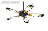 Penguins on White - Ceiling Fan Skin Kit fits most 52 inch fans (FAN and BLADES SOLD SEPARATELY)