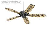 Locknodes 02 Orange - Ceiling Fan Skin Kit fits most 52 inch fans (FAN and BLADES SOLD SEPARATELY)