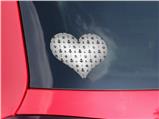 Nautical Anchors Away 02 White - I Heart Love Car Window Decal 6.5 x 5.5 inches