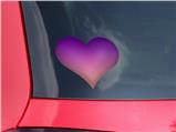 Smooth Fades Pink Purple - I Heart Love Car Window Decal 6.5 x 5.5 inches
